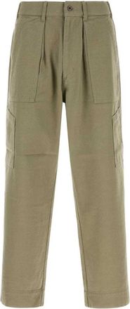 Nanam&iacute;ca Silk Nep Cotton Twill Deck Pants - Heren - Wijde Broeken - Groen - W30 - Katoen - Broeken