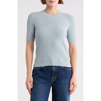 Rag & Bone Tam Short Sleeve Sweater in Blue Fog at Nordstrom Rack, Size Xx-Small