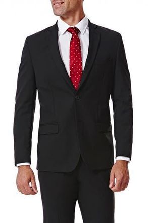 Haggar Black Herringbone Ultra Slim Stretch Suit Jacket at Nordstrom Rack, Size 40Regular