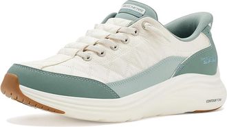 Skechers Contour Foam - Cozy Fit Hands Free Slip-Ins Womens Shoes White Sage : 5.5 B - Medium, Rubber
