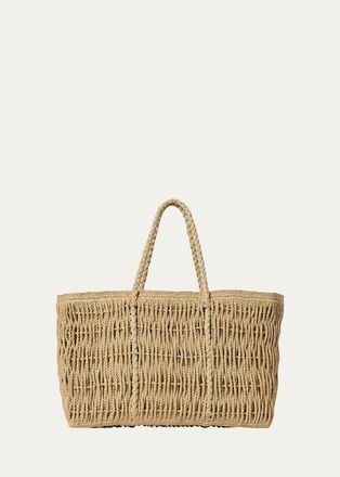 The Row Georgica Tote Bag in Woven Raffia