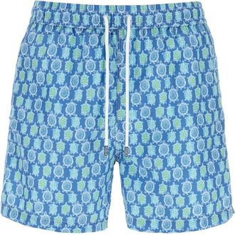 Fedeli Printed Polyester Swimming Shorts