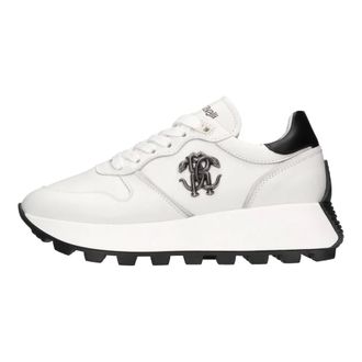 Roberto Cavalli Dames, Schoenen, Wit, Maat: 40 EU Leer