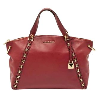 Michael Kors Pre-owned Handbag - Dames - Pre-owned - Rood - Maat: ONE Size Leer