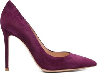 Gianvito Rossi Dames, Schoenen, Paars, Maat: 38 1/2 EU Leer