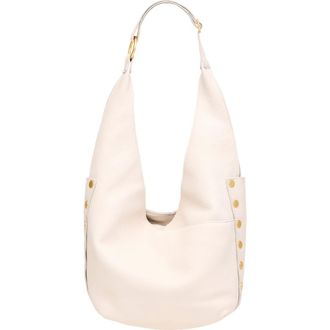 Hammitt Tom Zip Hobo Bag in Calla Lily White/Brushed Gold at Nordstrom