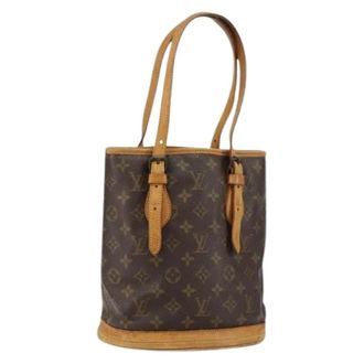 Louis Vuitton Pre-owned Bucket Bags, female, Brown, Size: ONE SIZE Pre-owned Vintage Monogram Bucket Bag