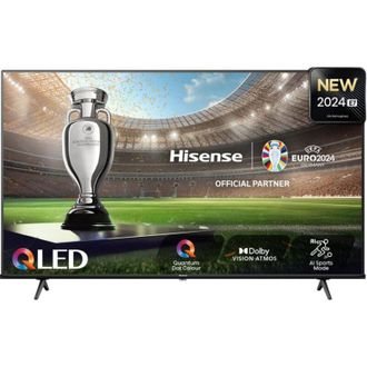 Hisense 75E77NQ - TV QLED 75 Pollici (189 cm) 4K Ultra HD Smart TV Nero con Triple Tuner, PVR e Classe Energetica E