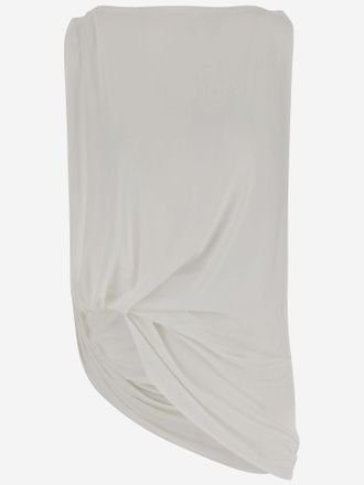 Jacquemus Womens Top Peplo White Viscose Dress