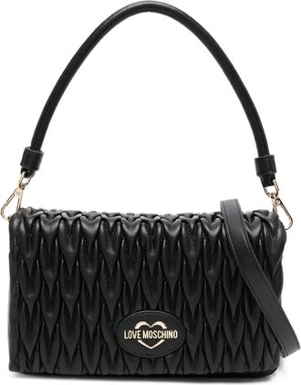 Love Moschino Borsa a spalla con logo - Nero