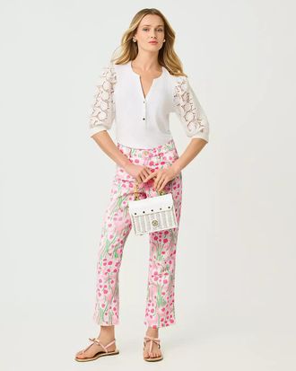 Lilly Pulitzer 27 Annet High Rise Crop Flare Jean