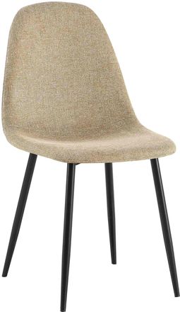 Clp Silla De Comedor Napier Gris Topo Tela