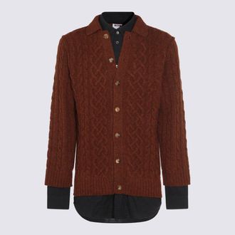 Moschino Brown Wool Knitwear