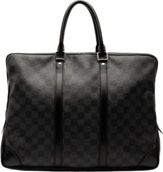 Louis Vuitton Pre-owned Handbags, female, Black, Size: ONE SIZE Pre-owned Vintage Leather Handbag