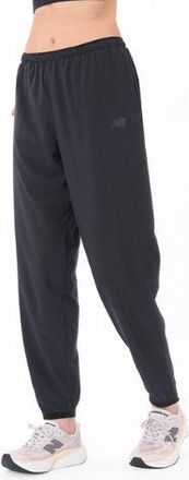 New Balance Womens RC Essential Jogger in Black Nylon Woven, size X-Small