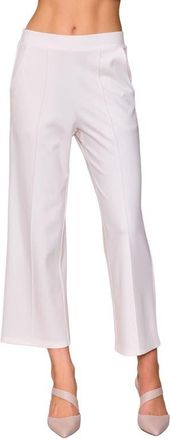 Melloday Knit Pintuck Ankle Pants in Bone at Nordstrom, Size X-Small