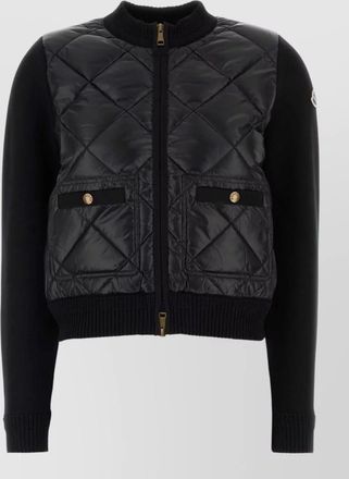 Moncler down quilted zip cardigan