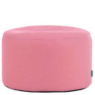 Icon Brand Puf reposapi&eacute;s redondo de malla para juegos, rosa claro