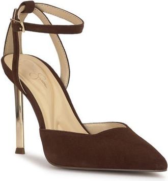 Jessica Simpson Kalynia Ankle Strap Pump in Walnut Torsue at Nordstrom, Size 9.5
