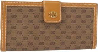 Gucci Pre-owned Wallets, female, Beige, Size: ONE SIZE Pre-owned Vintage Wallet