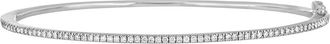 Bony Levy Skinny Stackable Diamond Bangle in 18K White Gold at Nordstrom, Size 6.5