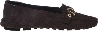 Baldinini Perforated Suede Loafer - Dames - Loafers - Bruin - 36 EU - Leer - Schoenen