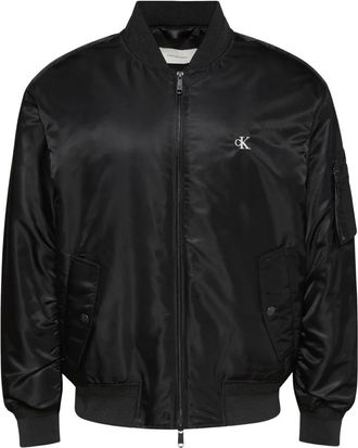 Calvin Klein Jeans Bomber in nylon - - Jackets - Uomo - Nero - L