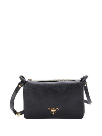 Prada Flap Vitello Daino Medium crossbody bag - Zwart