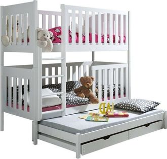 Mirjan24 Mobilier1 - Letto a castello Vista 106, Castello con letto aggiunto, Due piani, 80x180, 80x170, Legno, Con, 86x188x179cm