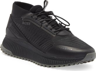 BOSS Evo Runn Sneaker in Black at Nordstrom Rack, Size 11Us / 10Uk