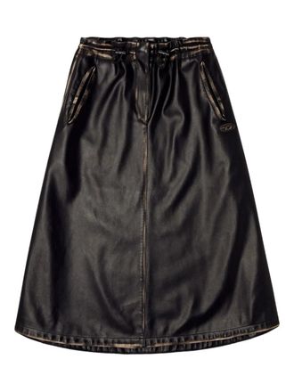 Diesel O Blivion Midi Rock mit elastischer Taille