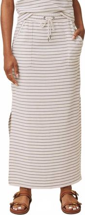 Splendid Kennedy Skirt In Pale Oak And Eucalyptus Stripe