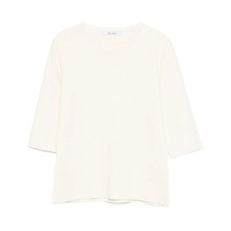 Max Mara Faida T-shirt - female - Max Mara - Long Sleeve T-Shirts - White - L - Tops