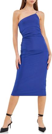 Grey Lab Ruched One-Shoulder Sheath Dress in Royal Blue at Nordstrom, Size X-Small