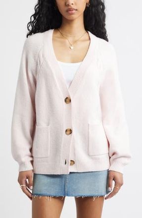 BP. Relaxed Everyday Cardigan in Pink Primrose at Nordstrom Rack, Size Small
