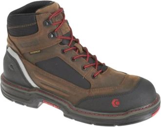 Wolverine Mens Overman 6 Work Boot In Brown/black
