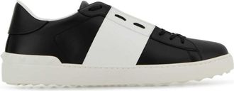 Valentino Garavani BlackWhite Leather Sneakers