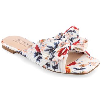 Journee Collection Womens Serlina Medium and Wide Width Flat Sandals