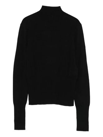 Patrizia Pepe high-neck long-sleeve sweater - Black