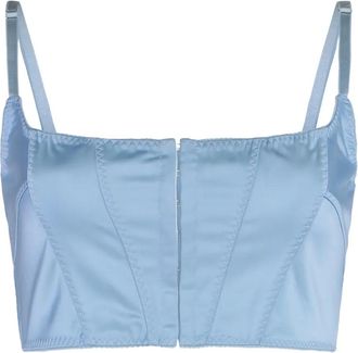 ANNA OCTOBER Top corto - Blu