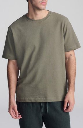 Mavi Relaxed Fit Cotton T-Shirt in Dusty Olive at Nordstrom, Size Small