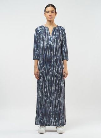 Majestic Filatures Stretch Linen Maxi Dress in Vintage Blue at Nordstrom, Size 2