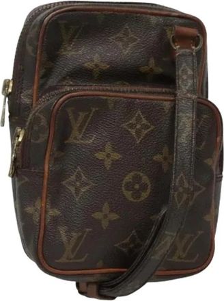 Louis Vuitton Pre-owned Mini Amazon Schoudertas - Dames - Vintage Schoudertas - Bruin - ONE Size - Leer - Vintage