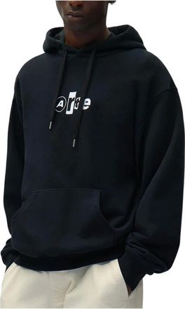Arte Collage Logo Hoodie - Heren - Sweatshirts & Hoodies - Zwart - Maat: XL Katoen