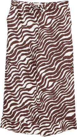 Desmond & Dempsey Pantaloni con stampa - Marrone