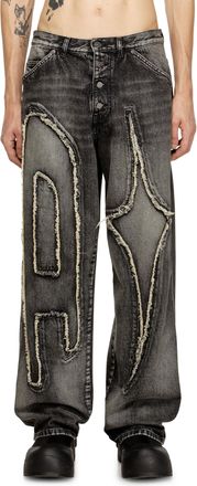 Diesel Straight Jeans - D-Thug Club - Jeans - Unisex - Black