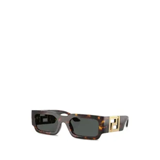 Versace Sunglasses, male, Brown, Size: 54 MM Rectangular Sunglasses