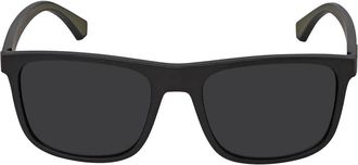 Emporio Armani Grey Square Mens Sunglasses EA4129 504287 56