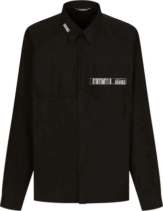 Dolce & Gabbana Shirt - Heren - Casual Overhemden - Zwart - M - Overhemden