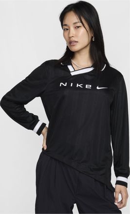 Nike (WMNS) Nike Dri-FIT Jacquard Jersey Asia Sizing Black White FV7539-010